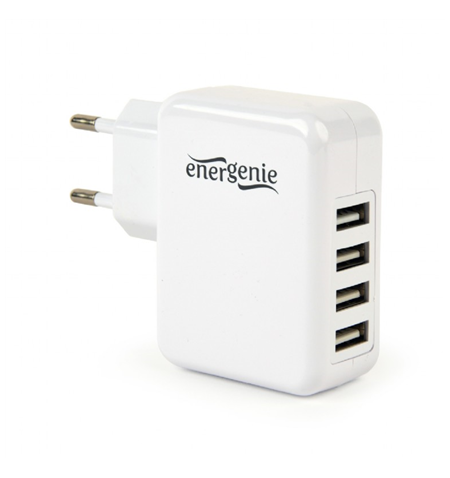 Gembird Universal USB charger EG-U4AC-02 White