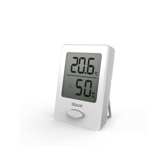 Duux Sense Hygrometer + Thermometer, White, LCD display