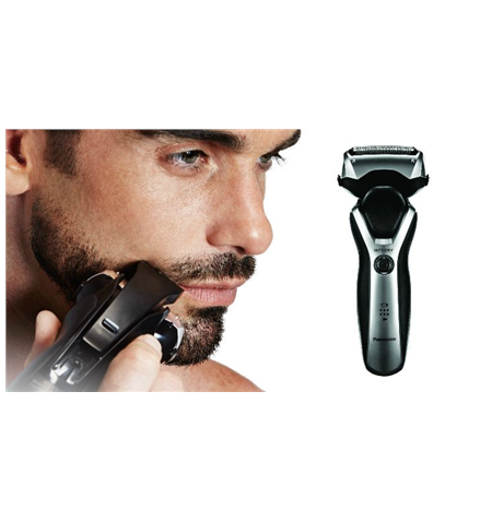 Panasonic Shaver ES-RT47-H503 Charging time 1 h, Lithium Ion, Number of shaver heads/blades 3, Black/Silver, Wet & Dry