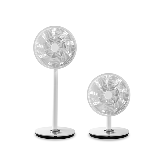Duux Smart Fan Whisper Flex Stand Fan, Timer, Number of speeds 26, 3-27 W, Oscillation, Diameter 34 cm, White