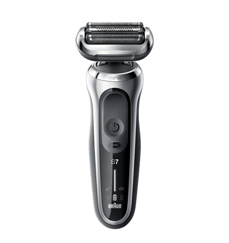 Braun Shaver 70-S1000s Cordless, Charging time 1 h, Lithium Ion, Number of shaver heads/blades 3, Black/Silver, Wet & Dry