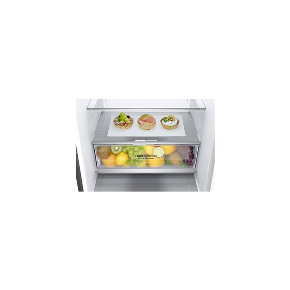LG Refrigerator GBB72PZDMN Energy efficiency class E, Free standing, Combi, Height 203 cm, No Frost system, Fridge net capacity 