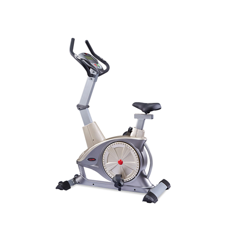 WNQ F1-7318LC ECB Semi-Commercial Upright Bike, ECB motor permanent magnetic resistance system, 130 kg, Silver Grey, 5 '' LCD bl
