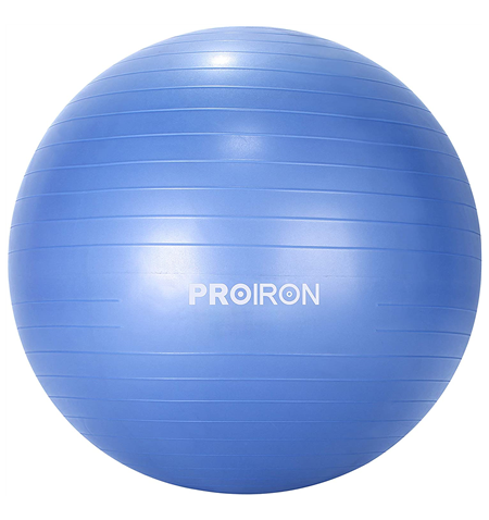 PROIRON Exercise Yoga Ball Balance Ball, Diameter: 55 cm, Thickness: 2 mm, Blue, PVC