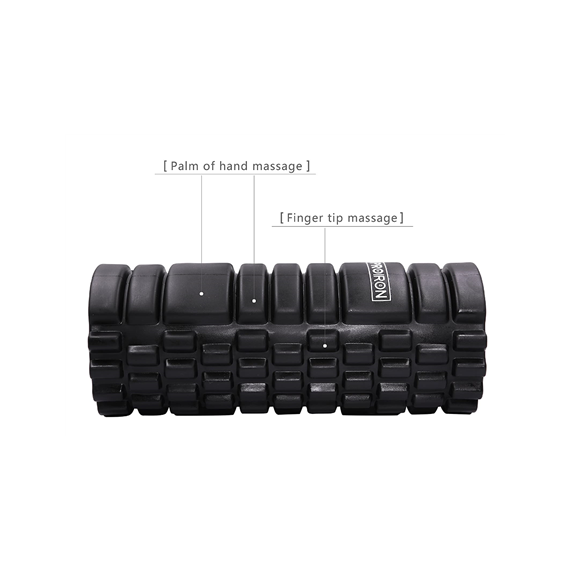 PROIRON Foam Roller Muscle Massage Roller, 33 x 14 x 14 cm, Black, EVA foam/ ABS interior