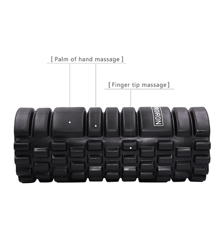 PROIRON Foam Roller Muscle Massage Roller, 33 x 14 x 14 cm, Black, EVA foam/ ABS interior