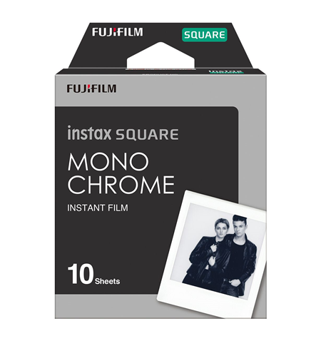 Fujifilm Instax Square Monochrome (10pl) Instant Film 86 x 72 mm