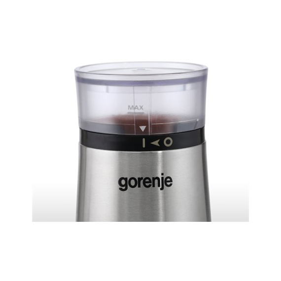 Gorenje Coffee grinder SMK150E 150 W, Coffee beans capacity 60 g, Lid safety switch, Stainless steel