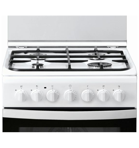 INDESIT Cooker IS5G5PHW/E Hob type  Gas, Oven type Electric, White, Width 50 cm, Grilling, 60 L, Depth 60 cm