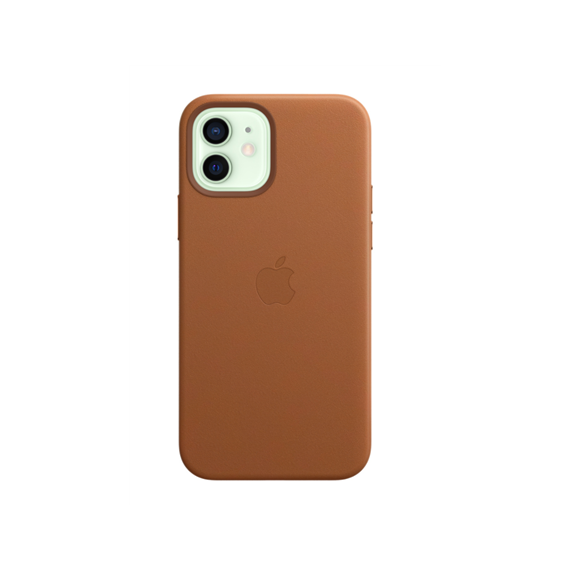 Apple iPhone 12 | 12 Pro Leather Case with MagSafe Saddle Brown