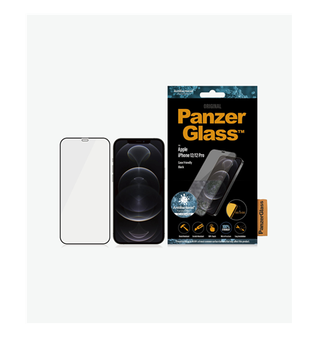 PanzerGlass Apple, For iPhone 12 Mini, Glass, Black, Case Friendly, 5.4  