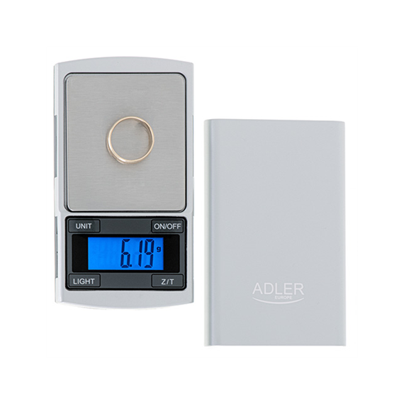 Adler Precision Scale AD 3168 Accuracy 0.01 g, Silver