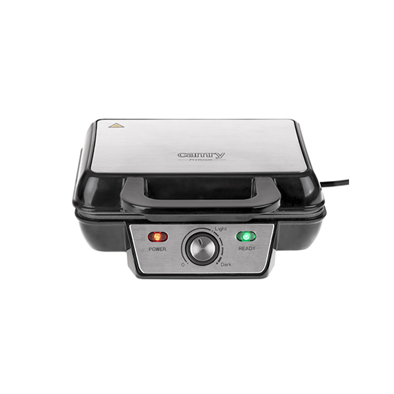 Camry Waffle Maker CR 3046 1600 W, Number of pastry 2, Belgium, Black/Stainless Steel
