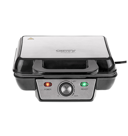 Camry Waffle Maker CR 3046 1600 W, Number of pastry 2, Belgium, Black/Stainless Steel
