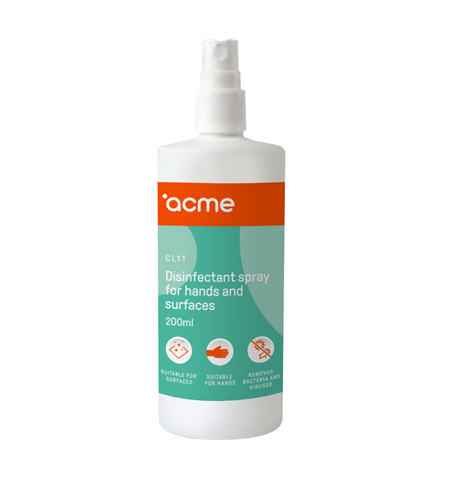 Acme CL11 Disinfectant Cleaning Spray for Hand and Surface, 200 ml