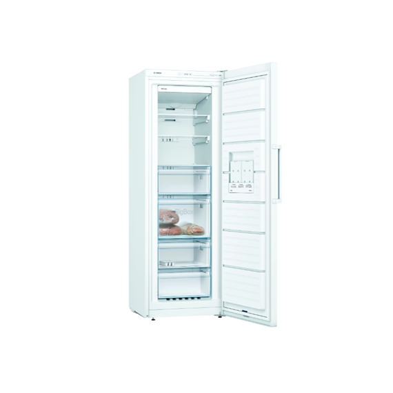 Bosch Freezer GSN33VWEP Energy efficiency class E, Free standing, Upright, Height 176 cm, No Frost system, 39 dB, White
