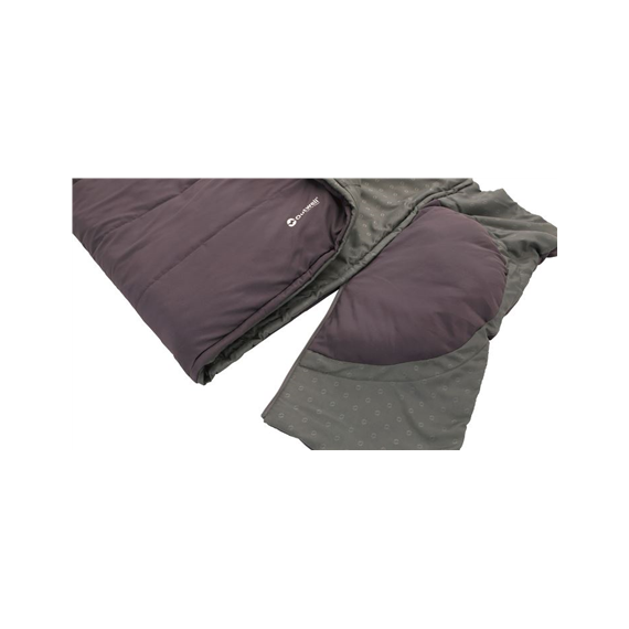 Outwell Contour Dark Purple L, Sleeping Bag - Left Zipper, 220 x 85 cm, YKK 2-way L-shape open-end with auto lock, Purple