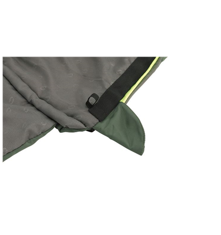Outwell Contour Lux XL, Sleeping Bag, 235 x 105 cm, YKK 2-way L-shape open-end with auto lock, Green