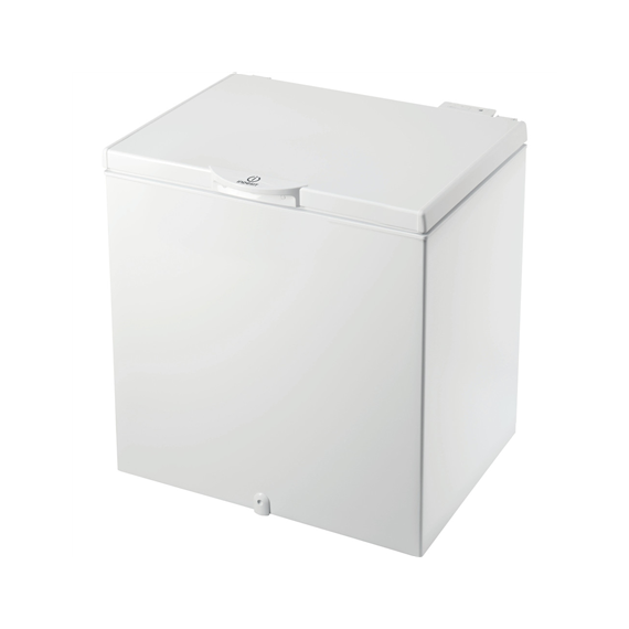 INDESIT Freezer OS 1A 200 H Energy efficiency class F, Chest, Free standing, Height 86.5 cm, Total net capacity 202 L, White
