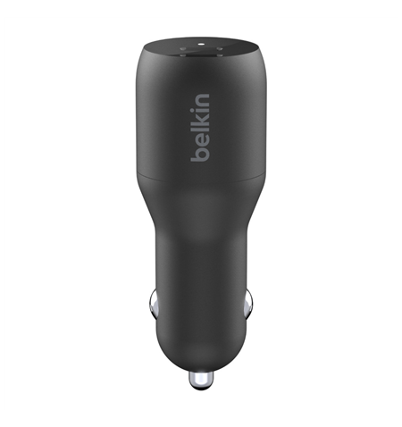 Belkin Dual USB-C Car Charger 36W BOOST CHARGE Black