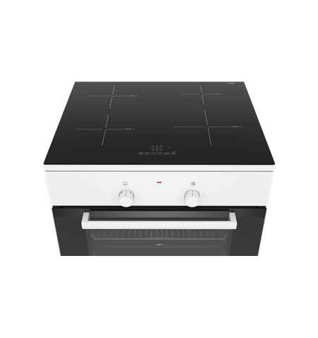 Bosch Cooker HLL090020U Integrated timer, Hob type Induction, Oven type Electric, White, Width 60 cm, Electronic ignition, Grill