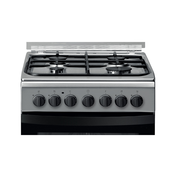 INDESIT Cooker IS5G5PHX/E Hob type  Gas, Oven type Electric, Stainless steel, Width 50 cm, Grilling, 60 L, Depth 60 cm
