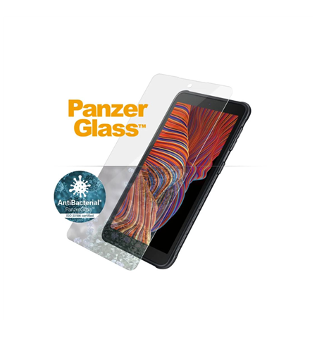 PanzerGlass Samsung, Galaxy Xcover 5, Hardened glass, Black, Antifingerprint screen protector