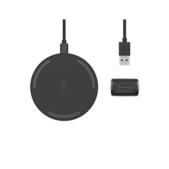 Belkin Wireless Charging Pad with PSU and USB-C Cable  BOOST CHARGE Black