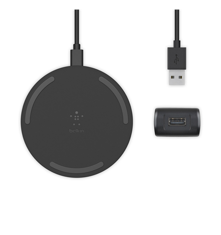 Belkin Wireless Charging Pad with PSU and USB-C Cable  BOOST CHARGE Black