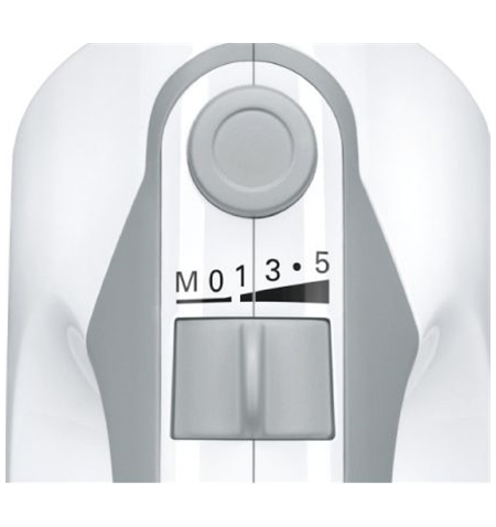 Bosch Mixer ErgoMixx MFQ36400  Hand Mixer, 450 W, Number of speeds 5, Turbo mode, White/Grey