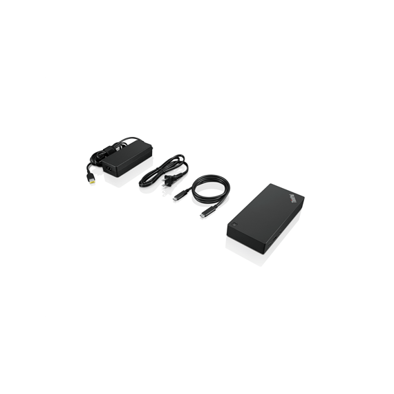 ThinkPad Universal USB USB-C Dock (Max displays: 3, Max resolution: 4K/60Hz, Supports: 2x4K/60Hz, 1xEthernet LAN (RJ-45), 2xDP 1