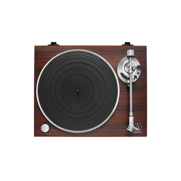 Audio Technica Manual Belt-Drive Turntable, RCA, Wood Base AT-LPW50BT