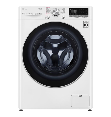 LG Washing Machine With Dryer F4DV710S1E Energy efficiency class A, Front loading, Washing capacity 10.5 kg, 1400 RPM, Depth 56 