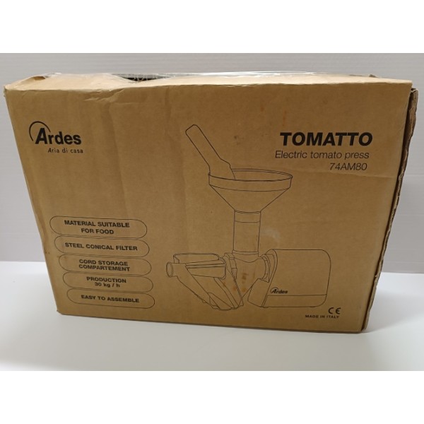 Ecost prekė po grąžinimo, ARDES - AR74AM80 Elektrinis pomidorų presas Profesionalus elektrinis pomid