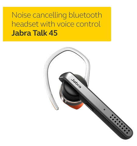 Jabra Talk 45 Hands free device, Noise-canceling, 7.2 g, Silver