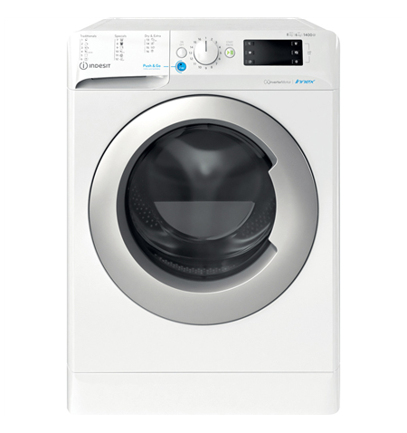 INDESIT Washing machine with Dryer BDE 861483X WS EU N Energy efficiency class D, Front loading, Washing capacity 8 kg, 1351 RPM
