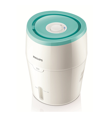 Philips 	HU4801/01 Humidification capacity 220 ml/hr, White/ green, Type Humidifier, Natural evaporation process, Suitable for r