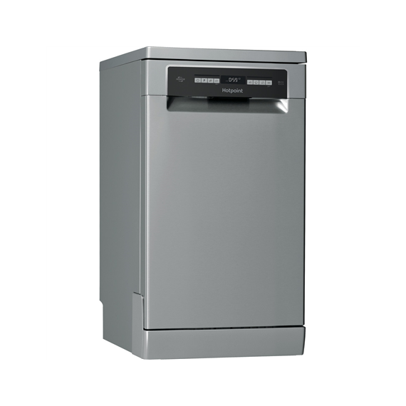 Hotpoint Dishwasher HSFO 3T223 WC X Free standing, Width 45 cm, Number of place settings 10, Number of programs 9, Energy effici