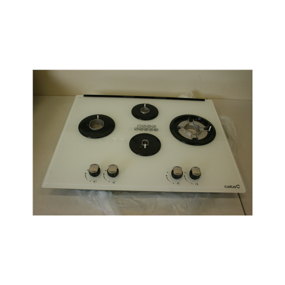 SALE OUT.  CATA hob  LCI 6031 WH  Gas, Number of burners/cooking zones 4, Rotary knobs, White, NO ORIGINAL PACKAGING ,DEMO
