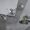 Activejet GIZEL triple ceiling wall light strip chrome E14 wall lamp for living room