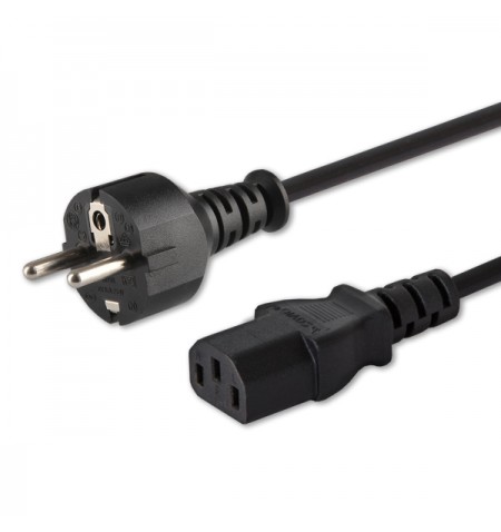 SAVIO 1.8 m Schuko (M) power cable – IEC C13 1.8m CL-138