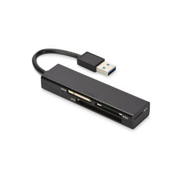 Ednet USB 3.0 MCR korteliu skaitytuvas Juoda USB 3.2 Gen 1 (3.1 Gen 1)