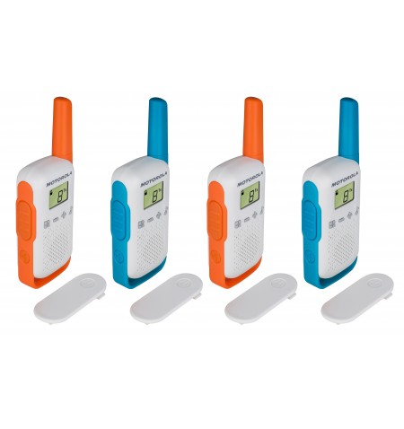 Motorola TALKABOUT T42 two-way radio 16 channels Blue,,Orange,White