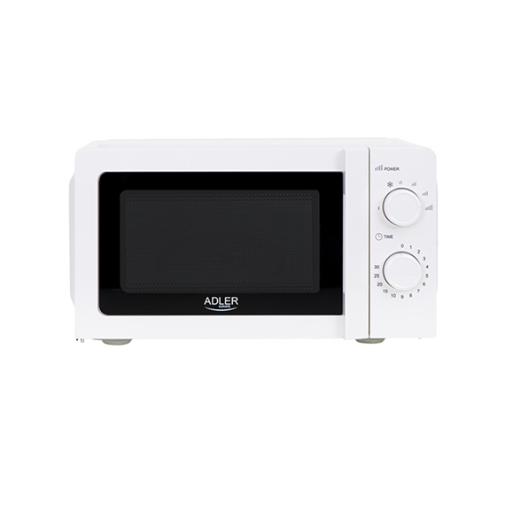 Adler Microwave Oven AD 6205 Free standing, 700 W, White, 5, Defrost, 20 L