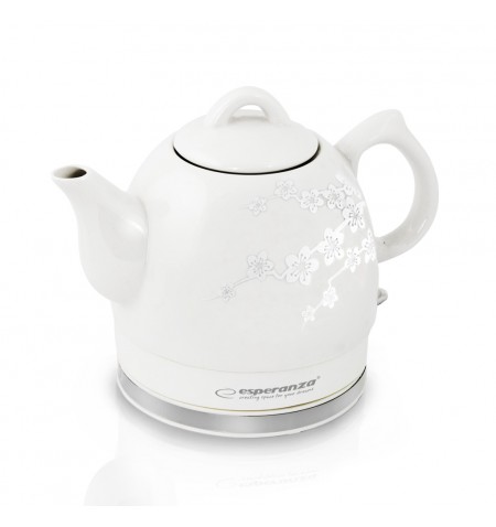 Esperanza EKK010W Ceramic electric kettle 1.2L 1350W Printed White