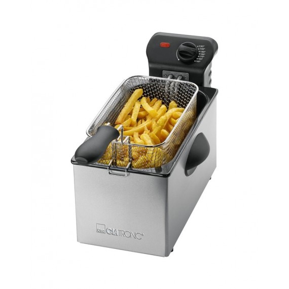 Clatronic FR 3586 Fryer 3 L Silver,Stainless steel Stand-alone 2000 W