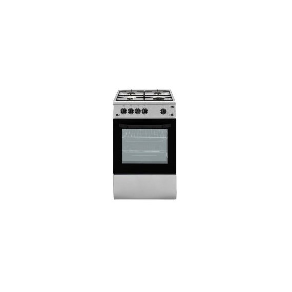 Beko CSG42011FX cooker Freestanding cooker Silver Gas