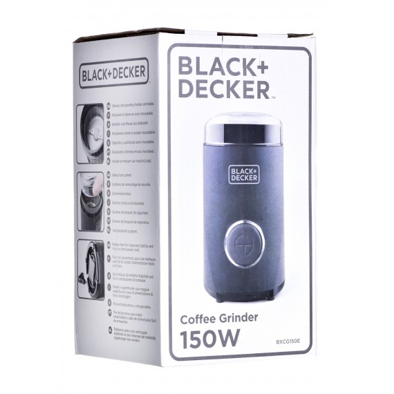 Black & Decker BXCG150E kavamalė Kavamalė su smulkinimo peiliukais Juoda 150 W
