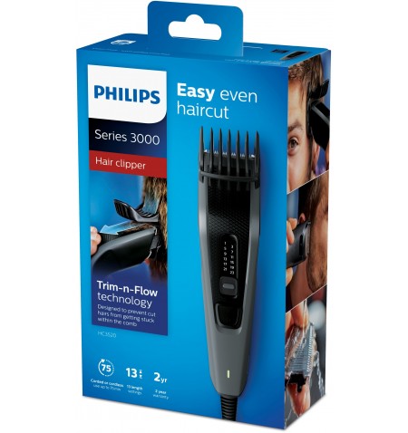 Philips HAIRCLIPPER Series 3000 Nerūdijančiojo plieno peiliukai, plauku kirpimo mašinėlė