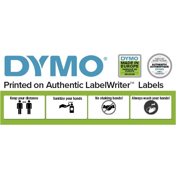 DYMO LW - High Capacity Shipping Labels - 102 x 59 mm - S0947420 Balta Lipni spausdintuvo etiketė